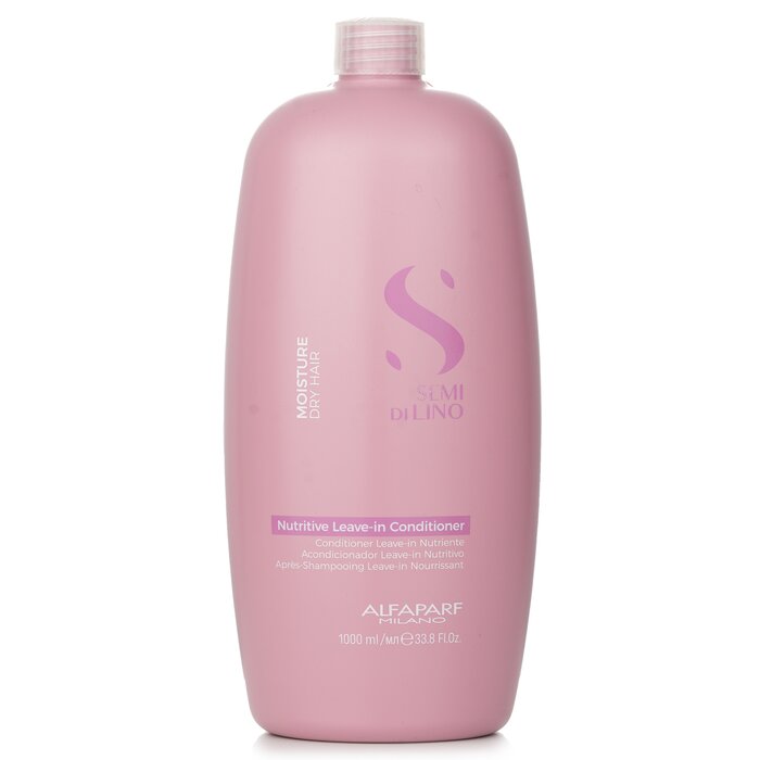 AlfaParf Semi Di Lino Moisture Nutritive Leave-in Conditioner (Dry Hair) 1000ml/33.8oz hair conditioner for salon & home use