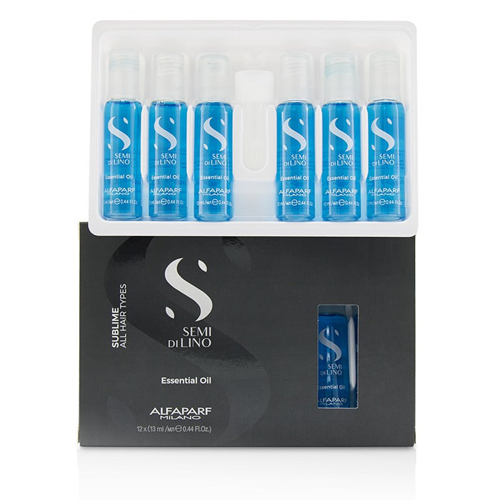 AlfaParf Semi Di Lino Sublime Essential Oil (All Hair Types) 12x13ml/0.44oz - perfect for hair treatment at home