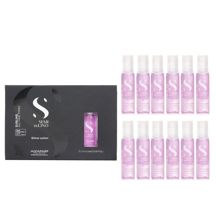 AlfaParf Semi Di Lino Sublime Shine Lotion (All Hair Types) 12x13ml/0.44oz - perfect for hair treatment at home
