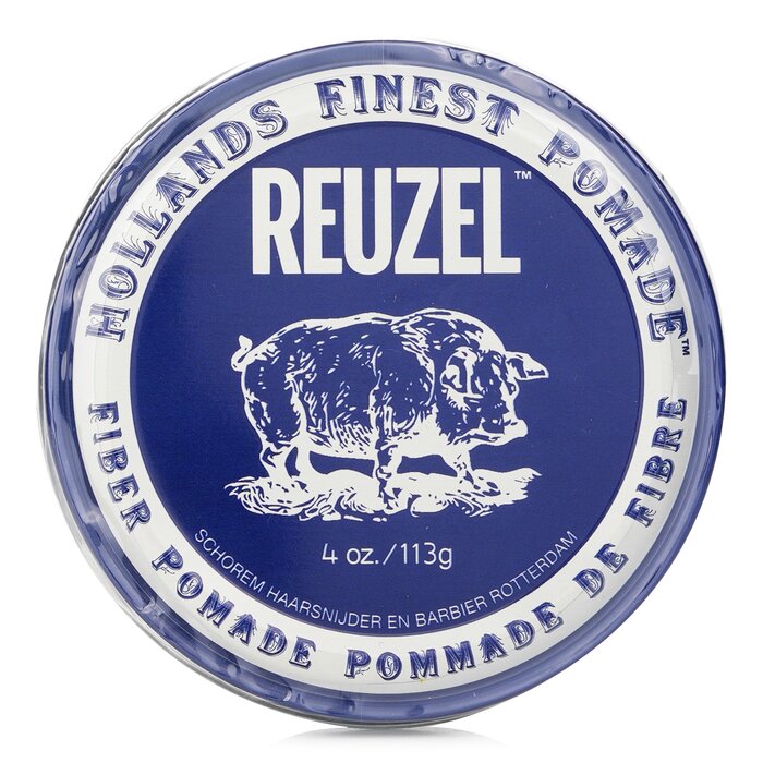 Reuzel Fiber Pomade (Firm, Pliable, Low Shine, Water Soluble) 113g/4oz for personal or professional use.