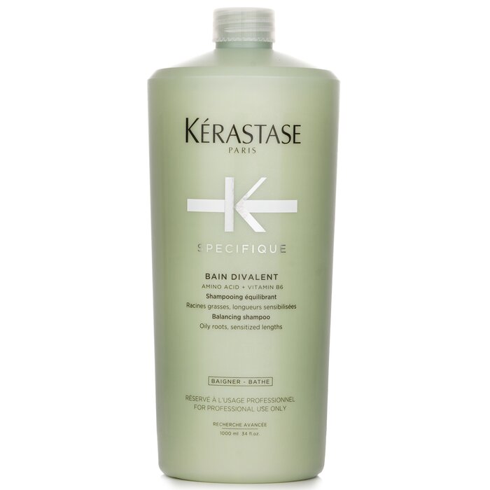 Kerastase Specifique Bain Divalent Balancing Shampoo (Oily Roots, Sensitised Lengths) 1000ml/34oz plant for use in home care