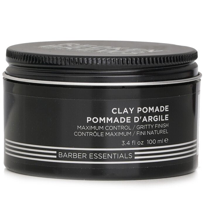 Redken Brews Clay Pomade (Maximum Control / Gritty Finish) 100ml/3.4oz Hair Clay - Styling Product for Men