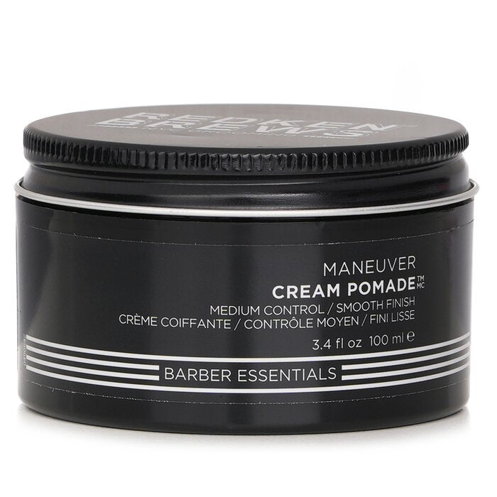 Redken Brews Maneuver Cream Pomade (Medium Control / Smooth Finish) 100ml/3.4oz for personal or professional use.