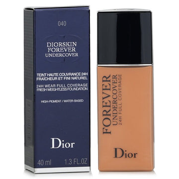 Christian Dior Diorskin Forever Undercover 24H Wear Full Coverage Water Based Foundation, 040 Honey Beige 40ml/1.3oz
