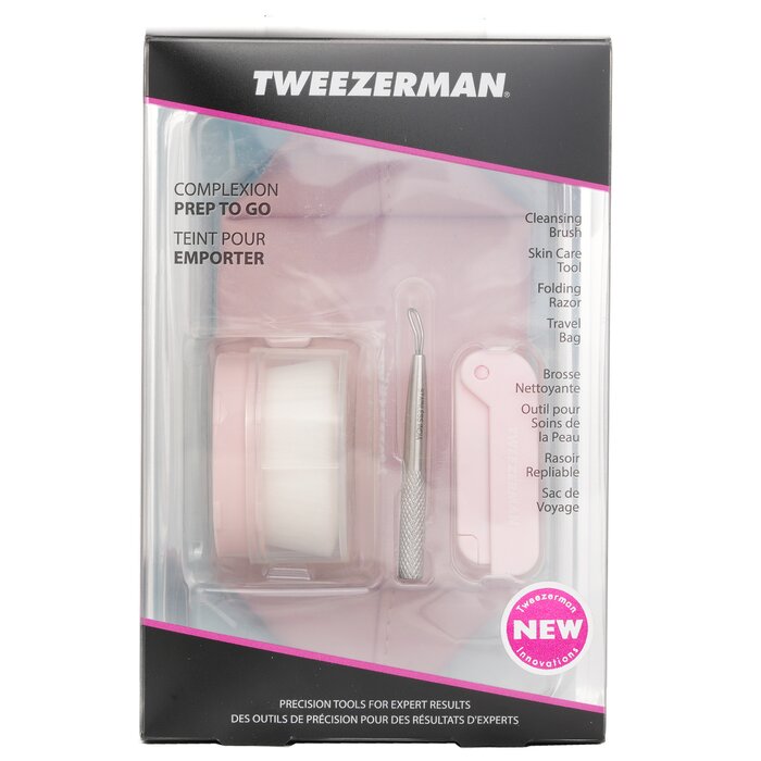 Tweezerman Complexion Prep To Go Set – cleansing brush & skincare tools