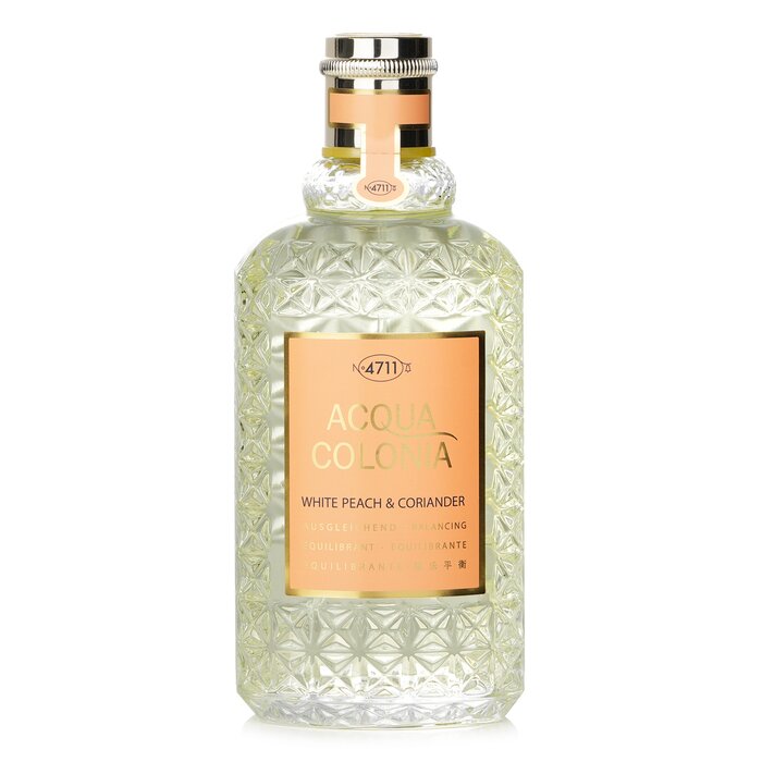 4711 Acqua Colonia White Peach & Coriander Eau De Cologne Spray 170ml/5.7oz perfume for gifting or daily wear