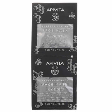 Apivita Express Beauty Face Mask with Propolis (Purifying For Oily Skin) 6x(2x8ml)