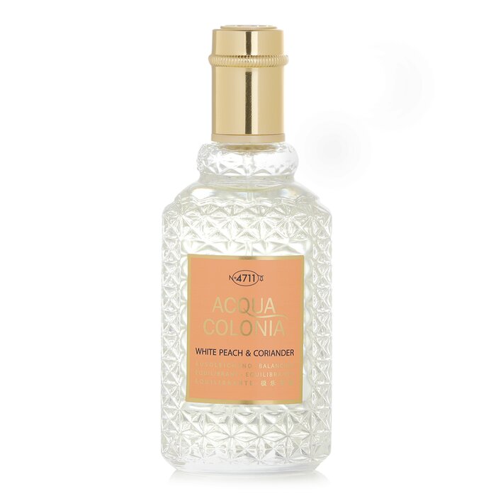 4711 Acqua Colonia White Peach & Coriander Eau De Cologne Spray 50ml/1.7oz perfume for gifting or daily wear