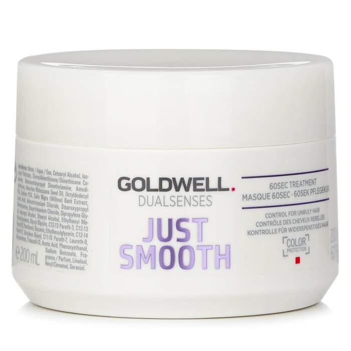 Goldwell Dual Senses Just Smooth 60SEC Treatment (Control For Unruly Hair) 200ml/6.7oz - perfect for hair treatment at home