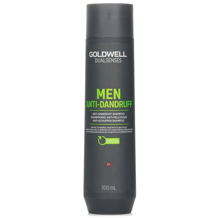 Dry hair shampoo - Goldwell Dual Senses Men Anti-Dandruff Shampoo (For Dry to Normal Hair with Flaky Scalp) 300ml/10.1oz for moisturizing and nourishment.