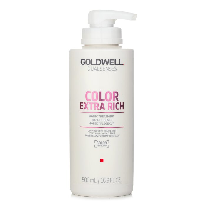 Goldwell Dual Senses Color Extra Rich 60SEC Treatment (Luminosity For Coarse Hair) 500ml/16.9oz - perfect for hair treatment at home