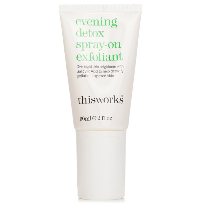 This Works Evening Detox Spray-On Exfoliant for overnight skin detox.