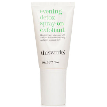 This Works Evening Detox Spray-On Exfoliant for overnight skin detox.