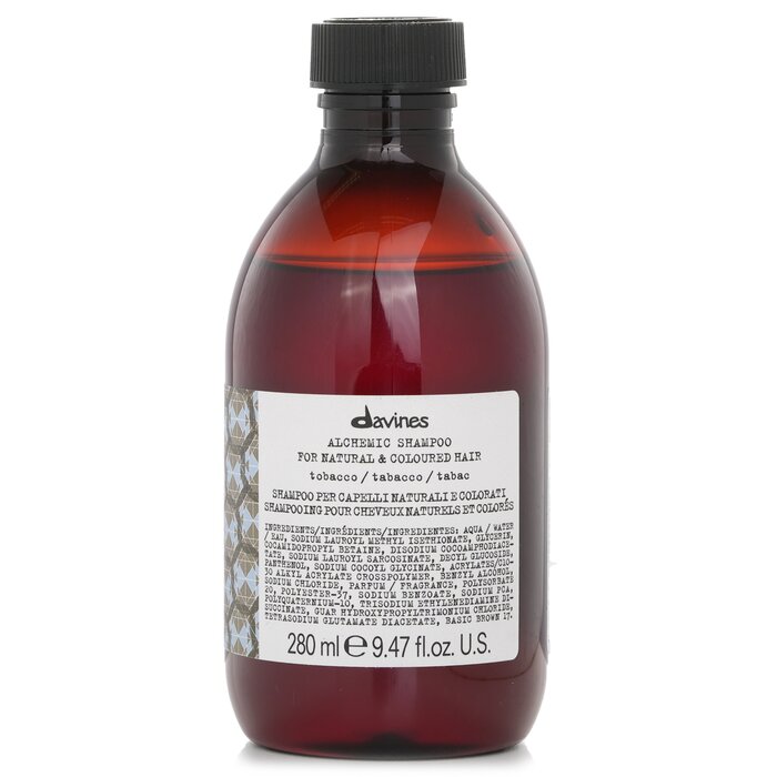 Davines Alchemic Shampoo, Tobacco (For Natural & Coloured Hair) 280ml/9.46oz hair conditioner for salon & home use