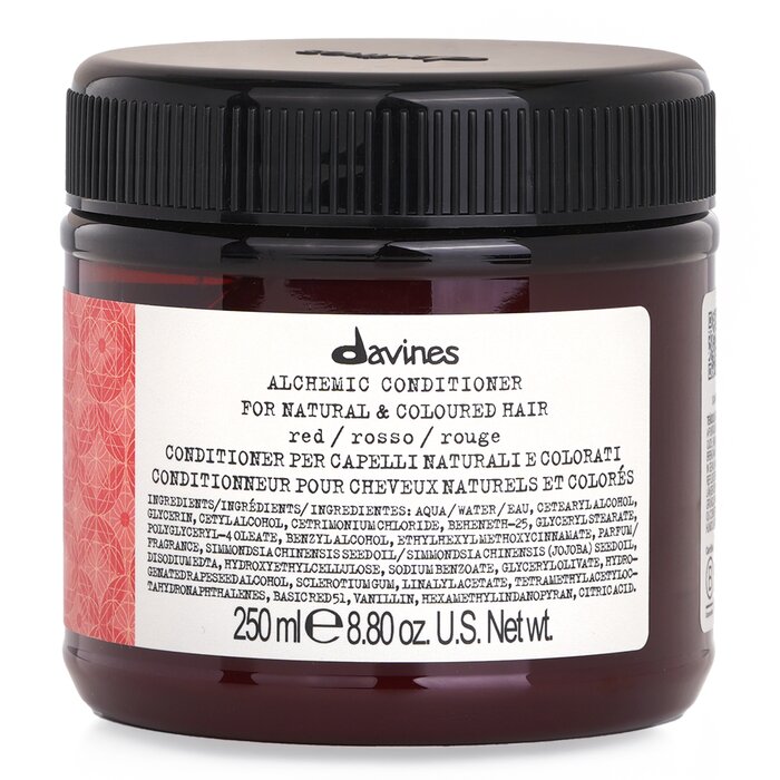 Davines Alchemic Conditioner, Red (For Natural & Coloured Hair) 250ml/8.84oz hair conditioner for salon & home use