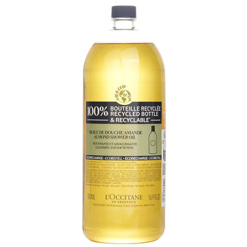 L'Occitane Almond Cleansing & Softening Shower Oil (Eco-Refill) (Random Packaging) 500ml/16.9oz