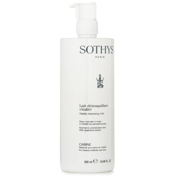 Sothys Vitality Cleansing Milk - For Normal to Combination Skin , With Grapefruit Extract (Salon Size) 500ml/16.9oz