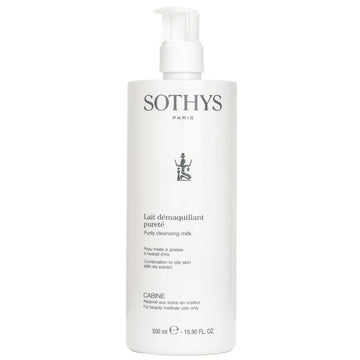Sothys Purity Cleansing Milk - For Combination to Oily Skin , With Iris Extract (Salon Size) 500ml/16.9oz