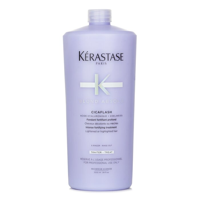 Kerastase Blond Absolu Cicaflash Intense Fortifying Treatment (Lightened or Highlighted Hair) 1000ml/34oz - perfect for hair treatment at home