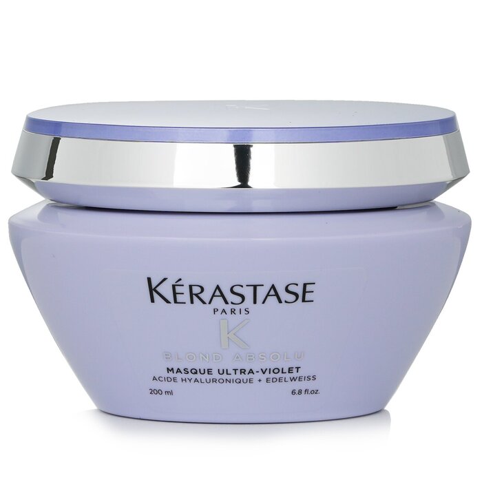 Kerastase Blond Absolu Masque Ultra-Violet Anti-Brass Blonde Perfecting Purple Masque (Lightened Cool Blonde Hair) 200ml/6.8oz hair mask for deep conditioning and repair
