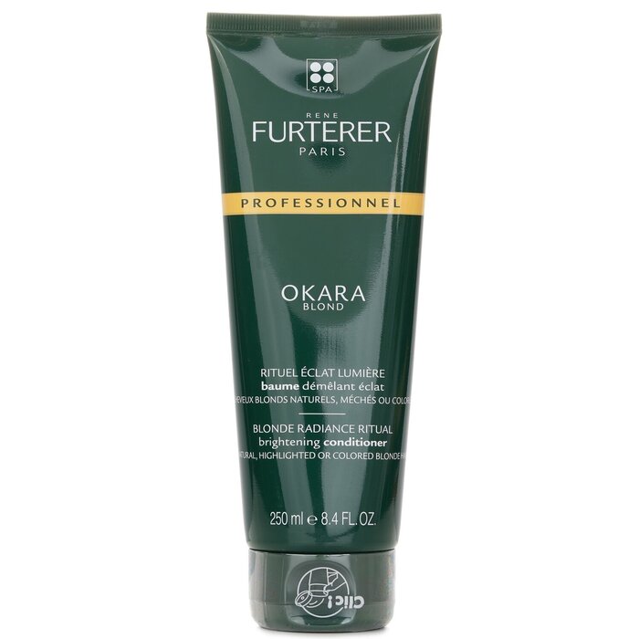 Rene Furterer Okara Blond Blonde Radiance Ritual Brightening Conditioner - Natural, Highlighted or Coloured Blonde Hair (Salon Product) 250ml/8.4oz hair conditioner for salon & home use