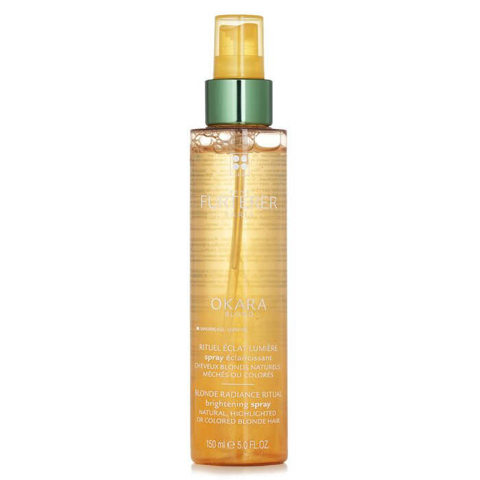 Rene Furterer Okara Blond Blonde Radiance Ritual Brightening Spray (Natural, Highlighted or Colored Blonde Hair) 150ml/5oz - perfect for hair treatment at home