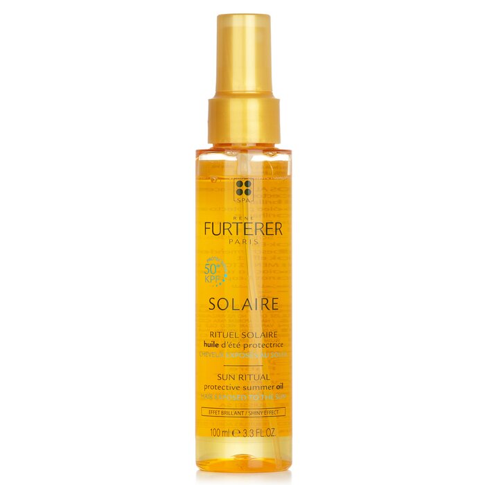 Rene Furterer Solaire Sun Ritual Protective Summer Oil - Shiny Effect (Hair Exposed To The Sun) 100ml/3.3oz - perfect for hair treatment at home