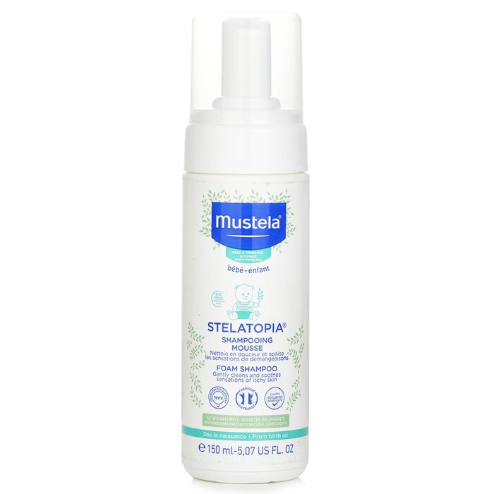 Mustela Stelatopia Foam Shampoo baby shampoo for bath time