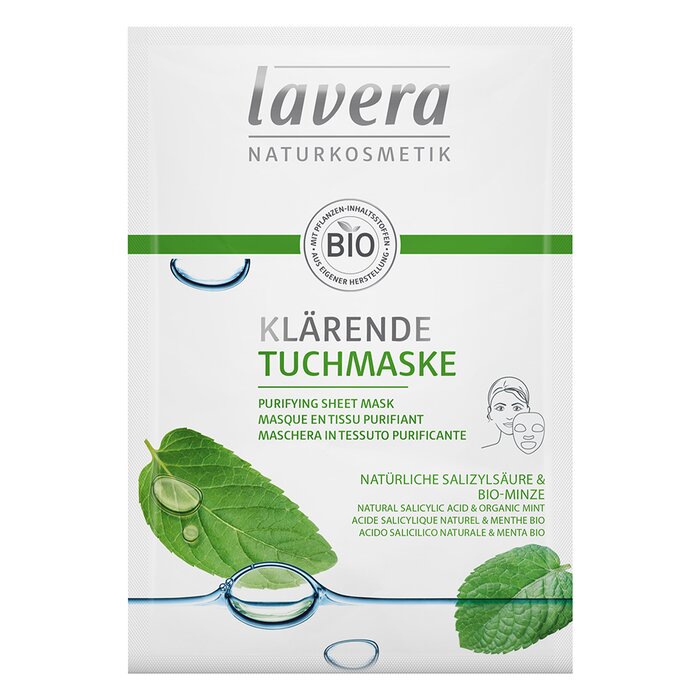 Lavera Purifying Sheet Mask – for blemish-prone and oily skin