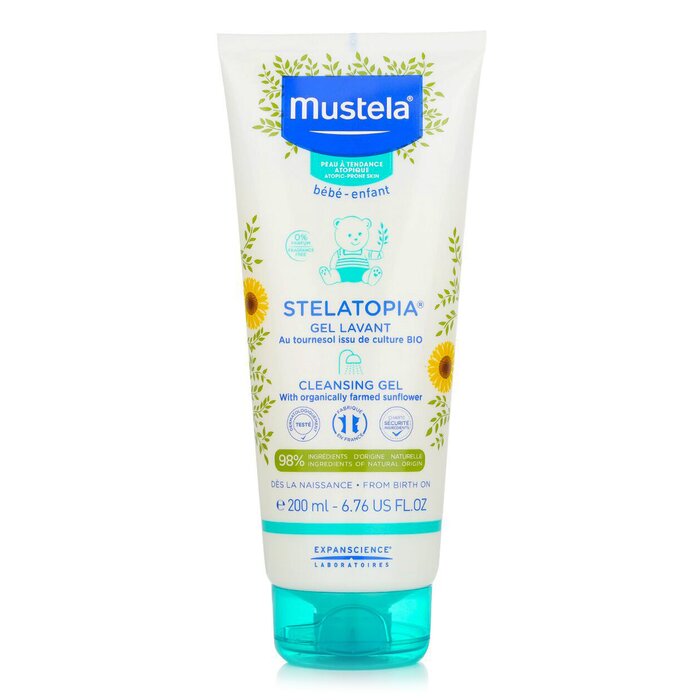 Mustela Stelatopia Cleansing Gel for atopic-prone infant skin