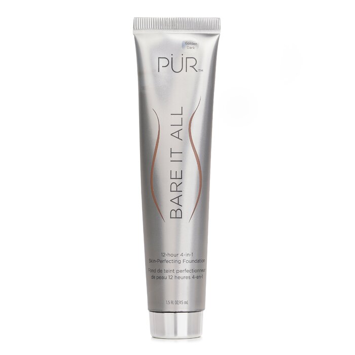 PUR Bare It All 12 Hour Skin Perfecting Foundation Golden Dark for long wear