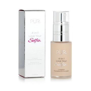 PUR (PurMinerals) 4 in 1 Love Your Selfie Longwear Foundation & Concealer, LG1 Porcelain (Very Fair Skin With Golden Undertones) 30ml/1oz