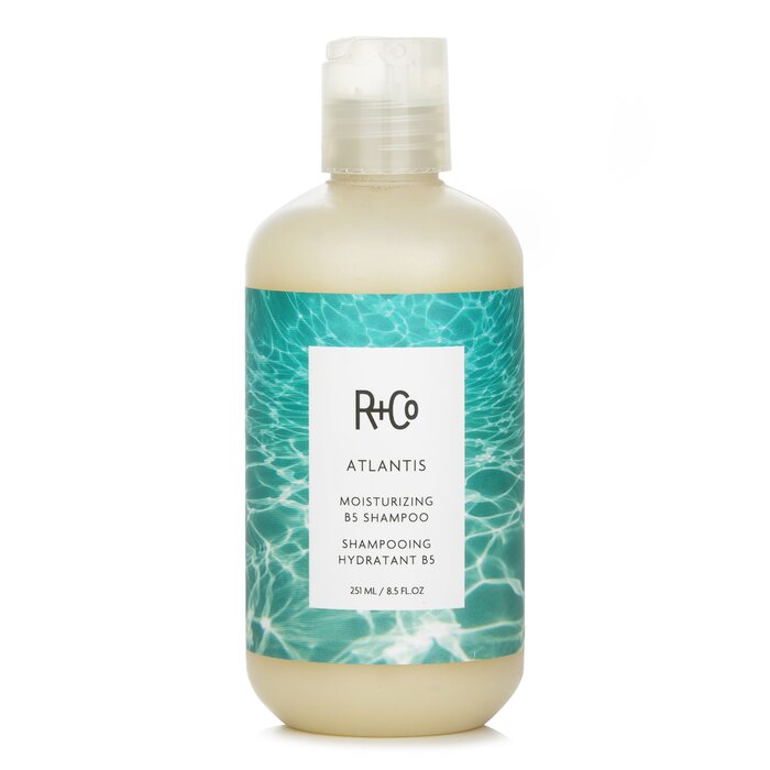 Dry hair shampoo - R+Co Atlantis Moisturizing B5 Shampoo 241ml/8.5oz for moisturizing and nourishment.