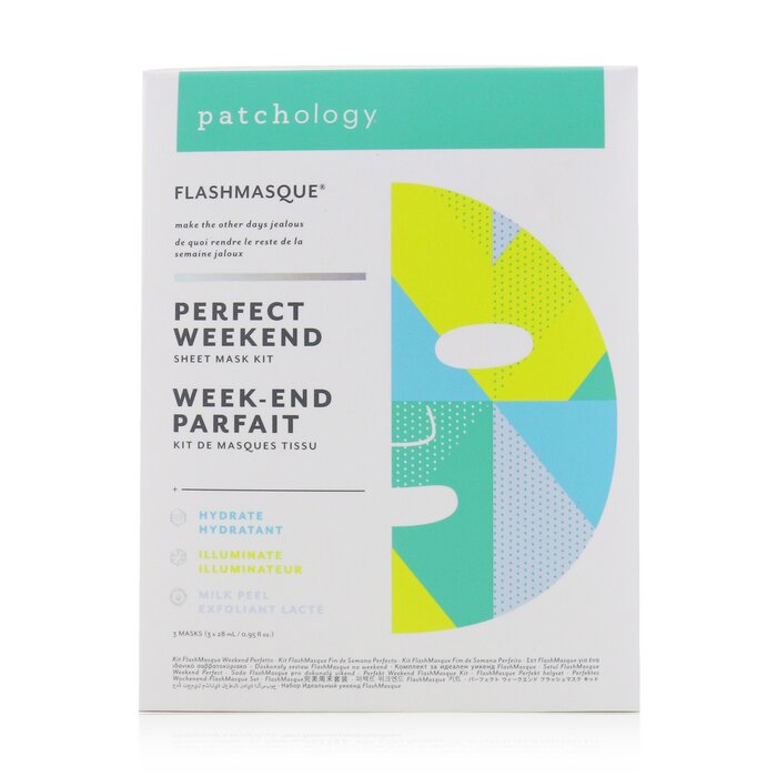 Patchology FlashMasque 5 Minute Sheet Mask Kit – hydrating & illuminating