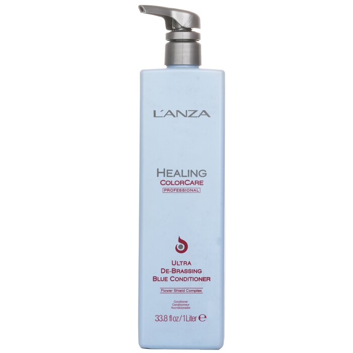 Lanza Healing ColorCare De-Brassing Blue Conditioner 1000ml/33.8oz hair conditioner for salon & home use