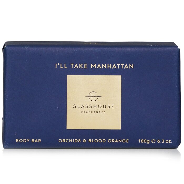 Glasshouse Body Bar - I'll Take Manhattan (Orchids & Blood Orange) 180g/6.3oz - ideal for body care and skincare routine