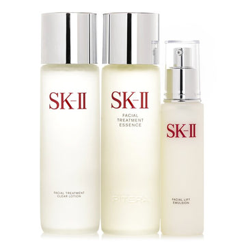 SK II Pitera Deluxe Hydrating 3-Pieces Set: Facial Treatment Essence 230ml + Facial Lift Emulsion 100g + Facial Treatment Clear Lotion 230ml 3pcs