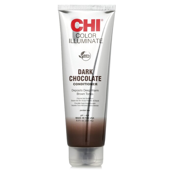 CHI Ionic Color Illuminate Conditioner, Dark Chocolate 251ml/8.5oz hair conditioner for salon & home use
