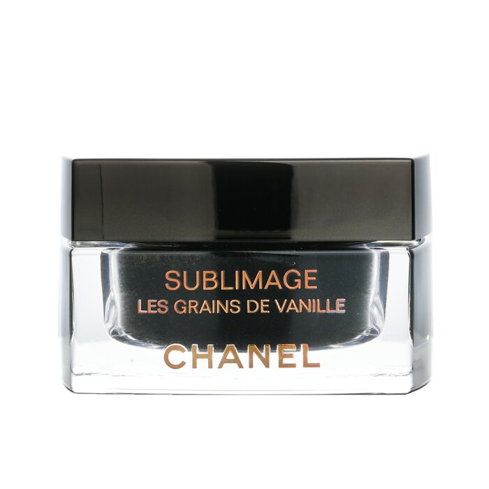 Chanel Sublimage Vanilla Seed Face Scrub for purifying and revealing radiant skin.