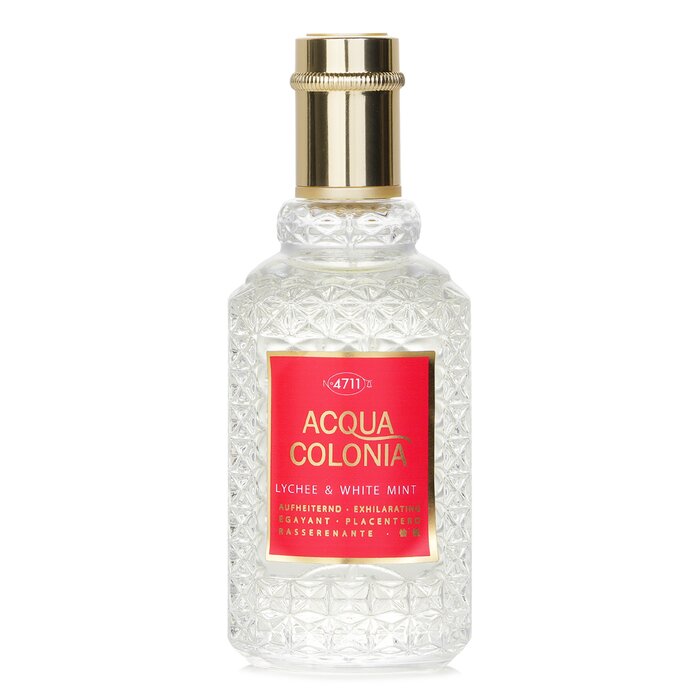 4711 Acqua Colonia Lychee & White Mint Eau De Cologne Spray 50ml/1.7oz perfume for gifting or daily wear