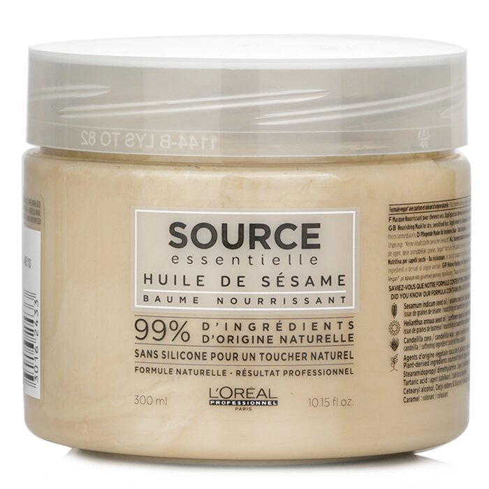 L'Oreal Professionnel Source Essentielle Sesame Oil Nourishing Balm 300ml/10.15oz - perfect for hair treatment at home