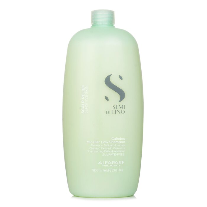 AlfaParf Semi Di Lino Scalp Relief Calming Micellar Low Shampoo (Sensitive Skin) 1000ml/33.8oz | Strawberrynet INEN Shampoo - For Healthy Hair