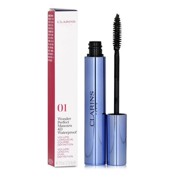 Clarins Wonder Perfect Mascara 4D Waterproof, 01 Perfect Black 8ml/0.2oz