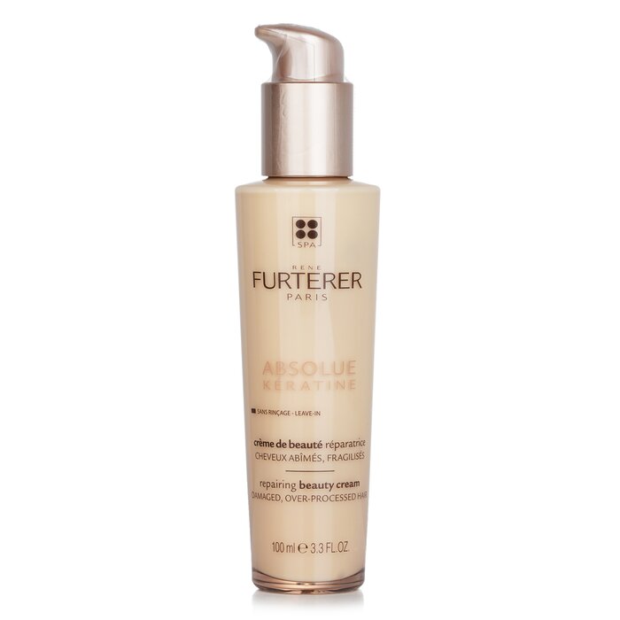 Rene Furterer Absolue Kèratine Renewal Care Repairing Beauty Cream (Damaged, Over-Processed Hair) 100ml/3.3oz - perfect for hair treatment at home