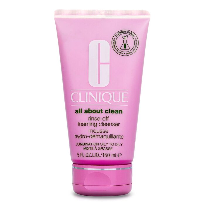 Clinique All About Clean Foaming Cleanser for oily and combination facial skin