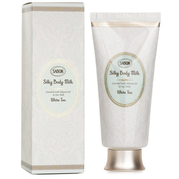 Sabon Silky Body Milk - White Tea 200ml/7oz