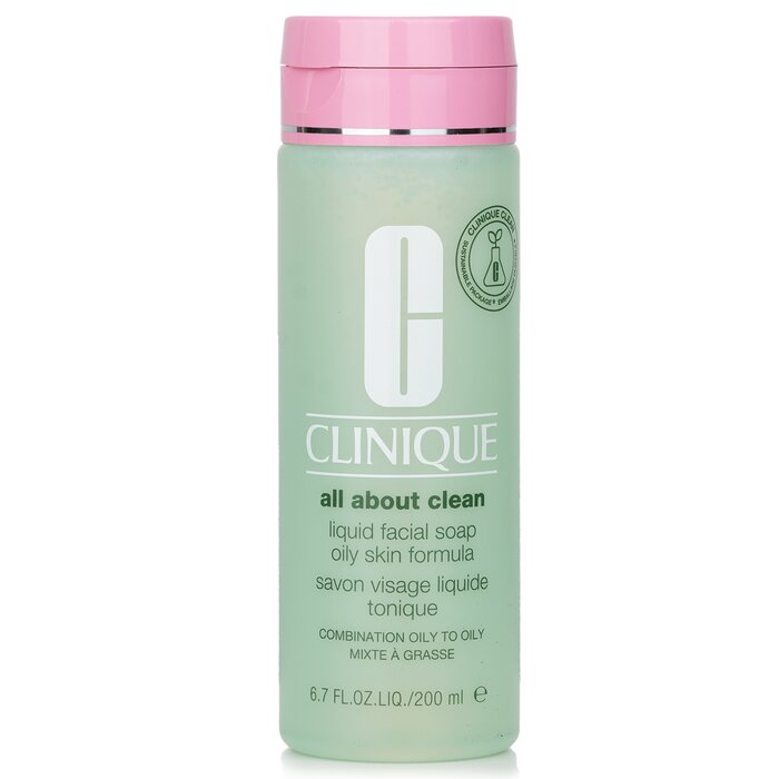 Clinique Liquid Facial Soap Oily Skin Formula for oily to combination skin cleansing