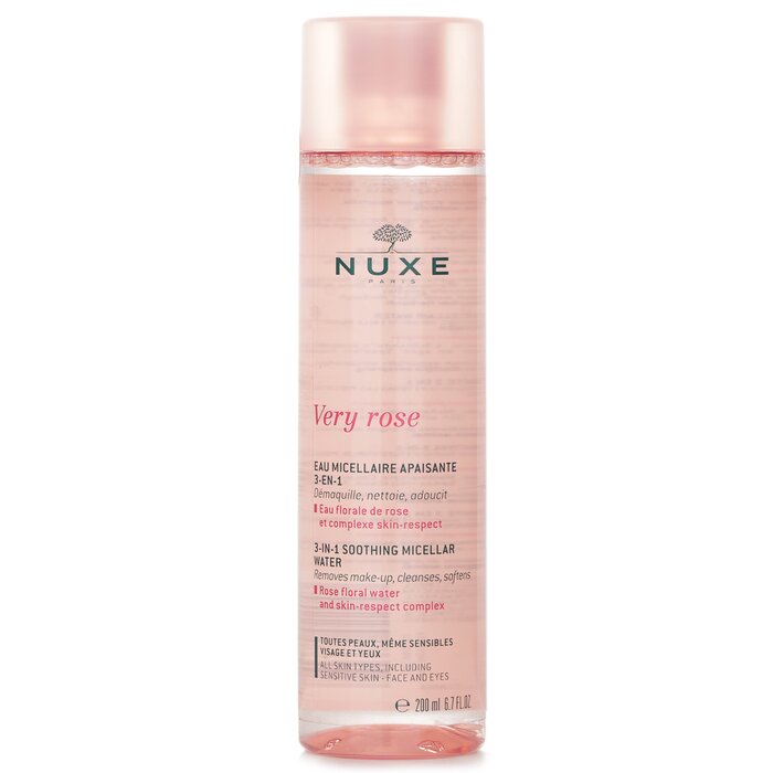 Nuxe Very Rose Micellar Water for makeup removal and toning