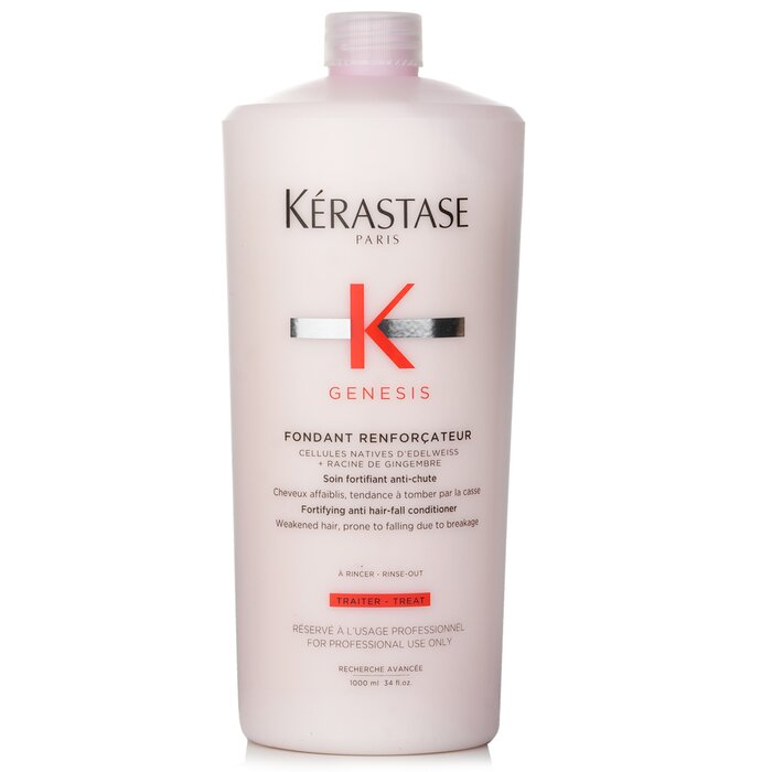 Kerastase Genesis Fondant Renforcateur Fortifying Anti Hair-Fall Conditioner (Weakened Hair, Prone To Falling Due To Breakage) 1000ml/34oz hair conditioner for salon & home use