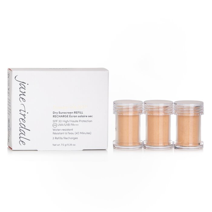 SPF 30 sunscreen powder refill for golden dry skin